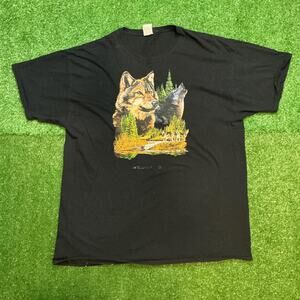 Vintage Y2K Wolf Outdoors Shirt Size 2XL